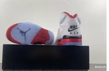 136027-120 Air 5 Jordan Red” “Fire 0614